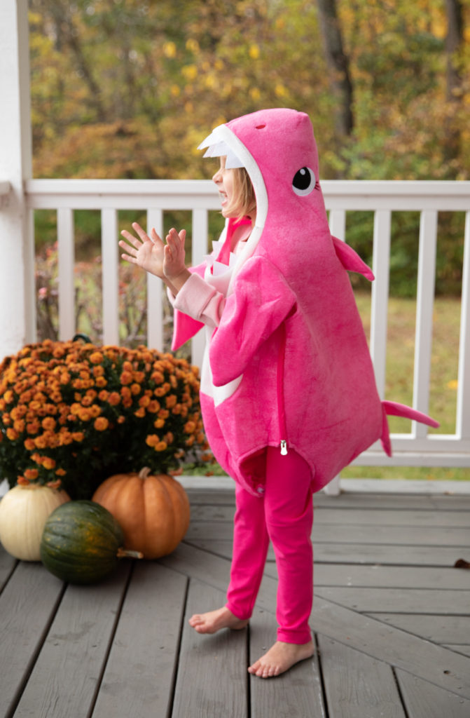 pink fong mommy shark costume