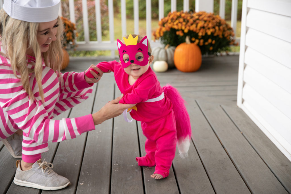 pink fong baby costume